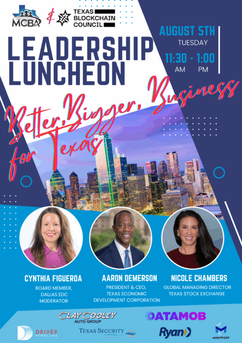 August Business Luncheon flyer